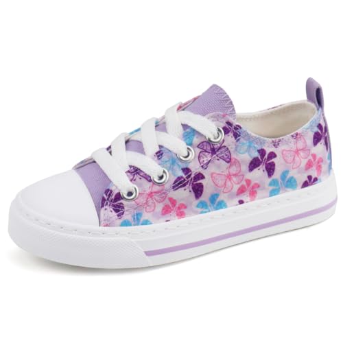 Toandon Toddler Girls Kids Sneakers Glitter Walking Shoes Child Straps Buckle Hoop and Loop Low Top Non Slip Lightweight Sparkly Breathable Casual Fashion Outdoor Pink White Star Size 7