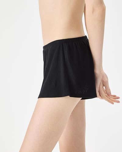 florence by millsWomensCozy Crush Sweet Pointelle Sleep ShortBlackX-Small
