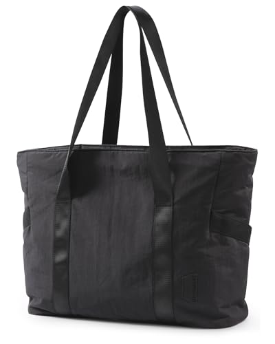 BAGSMART Tote Bag for Women with Zipper, Gym tote with Compartments, Work Tote Nurse Dance Yoga Bag for Travel