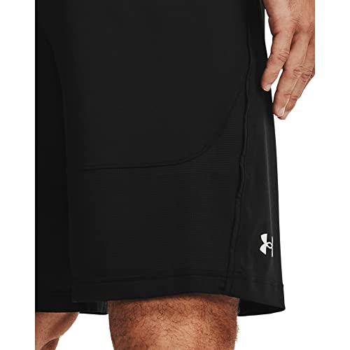 Under Armour mens Raid 2.0 Wokout Gym Shorts , Black (001)/White , Medium