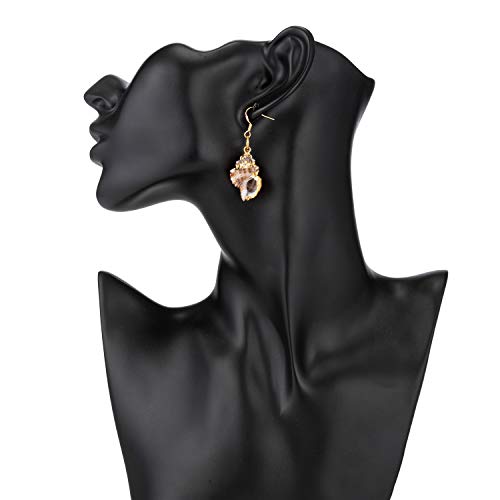 lureme Beach Jewelry Casual Seashell Conch Drop Dangle Earrings(er006199-26)