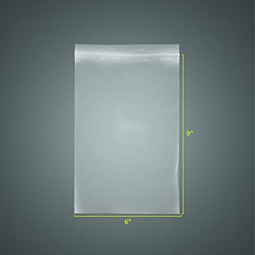 SNL Quality Zipper Lock Reclosable Clear Disposable Plastic Bags, Strong | Assorted Large Bag Sizes - 6" X9", 8" X 10", 9" X 12", 10" X 13" - 2 MIL - 400 Bags