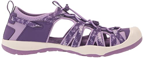 KEEN Moxie Closed Toe Casual Sandals, Multi/English Lavender, 1 US Unisex big kid