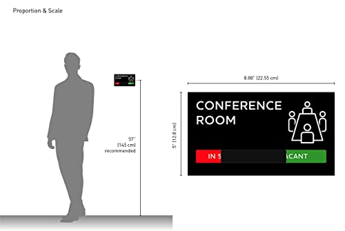 Kubik Letters Premium Conference Room Sign - Do Not Disturb Sign - Meeting in Progress Door Sign - Office Sign - Sign Out - Office Door Sign - Door Signs for Office - Occupied Sign - Do Not Disturb Door Sign