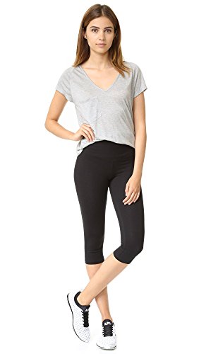 Yummie Women's Talia Capri Cotton Stretch Shapewear Legging Black, X-Small