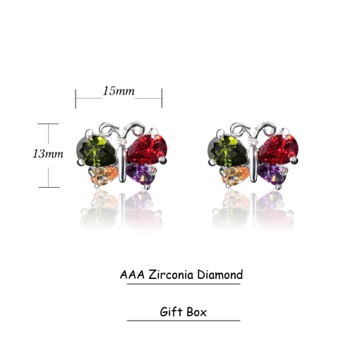 CHERUBIC Women Teardrop Drop Earrings Halo Round Cut White Gold Plated Cubic Zirconia Crystal Elegant Pear Dangle Earrings Jewelry