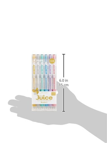 Pilot Juice Gel Ink BallpointPen, 0.5mm, Metallic Colors (LJU-60EF-6CM)