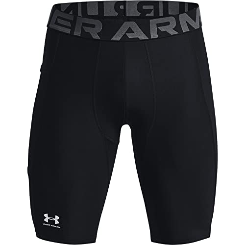 Under Armour Men's HeatGear Pocket Long Shorts , Black (001)/Pitch Gray, X-Large