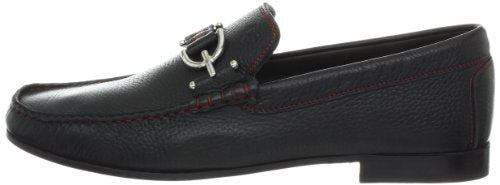 Donald Pliner Dacio Slip-On Material, Men’s Dress, Designer Shoes, Classic Loafers, Black-Leather, 7.5