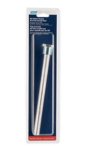 Camco Aluminum Anode Rod- Extends the Life of Water Heaters by Attracting Corrosive Elements, Tank Corrosion Protection (11563)