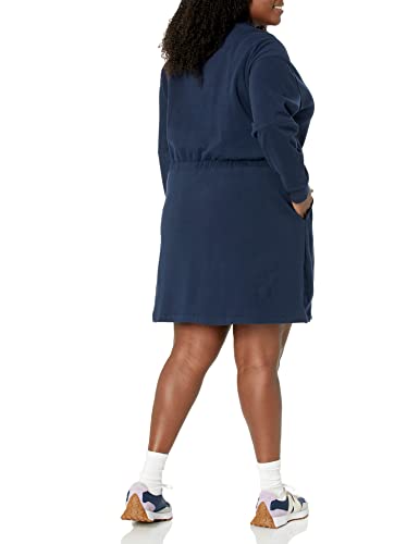 Amazon Essentials Women's Waisted Sweatshirt Dress (Available in Plus Size), Light Brown, X-Small