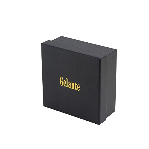 Gelante Men's Classic Dress Leather Belt G2064-Black-S (30-32)
