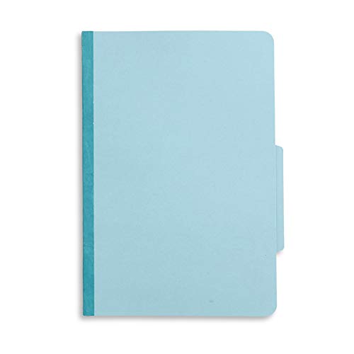 10 Blue Legal Size Classification Folders - 2 Divider 2 Inch Tyvek expansions - Durable 2 Prongs Designed to Organize Standard Law Client Files, Office Reports - Legal Size, 8 3/4 x 14 3/4, 10 Folders