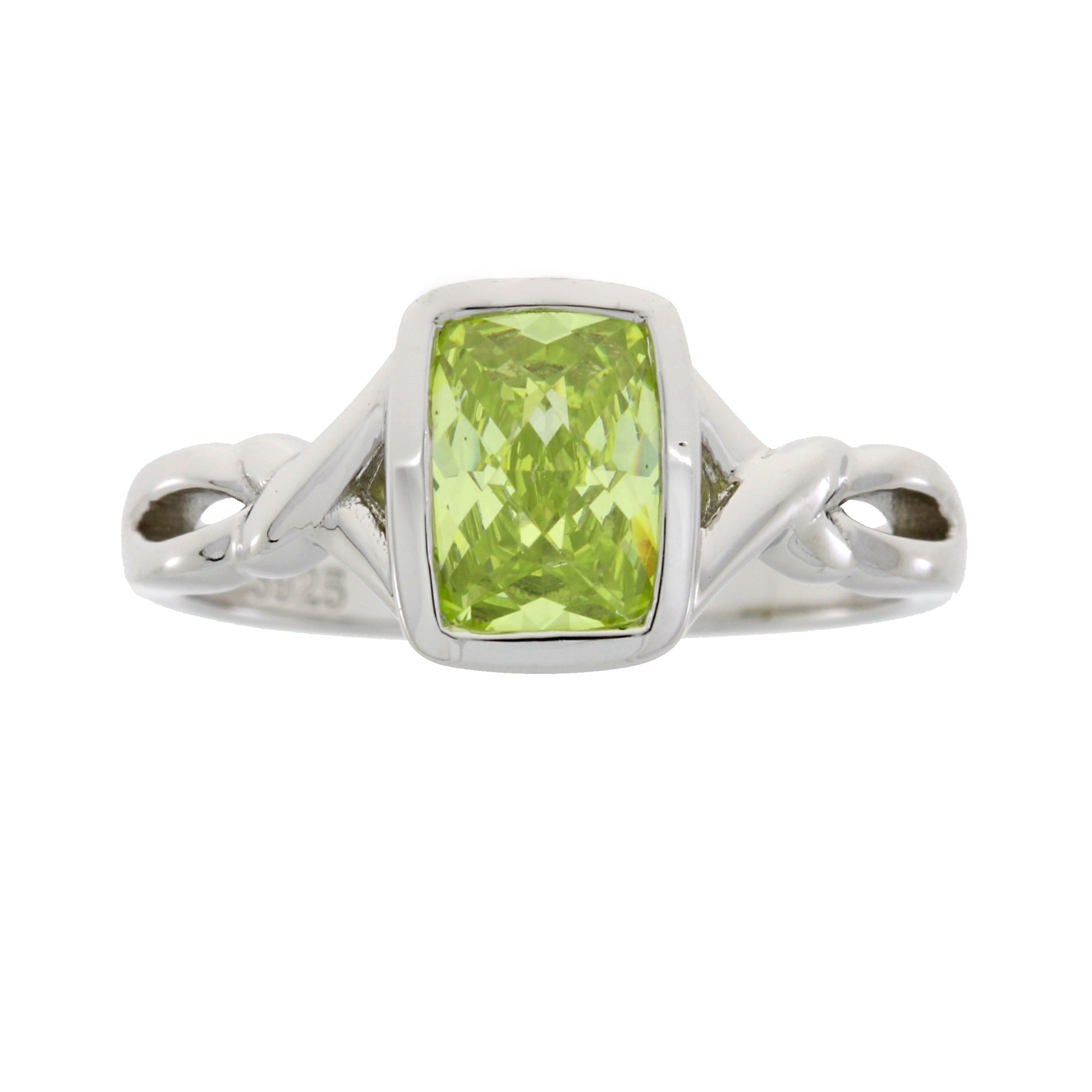 Cubic Zirconium Ring Sterling Silver