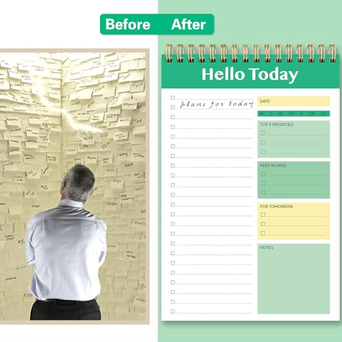 To Do List Notepad, To Do List Notebook for Work with 52 Sheets and Checklists, Organizer for Tasks & Goal Planning,Perfect for Enhanced Productivity and Goal Achievement-Blue