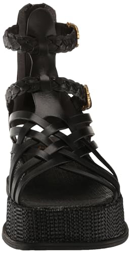 Sam Edelman Nicki Gladiator Sandal Black Leather 10 Medium