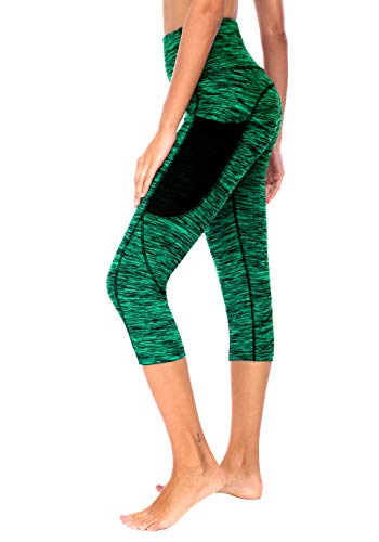 Sugar Pocket Women's Workout Capris Running Tights Yoga Pants M(06)