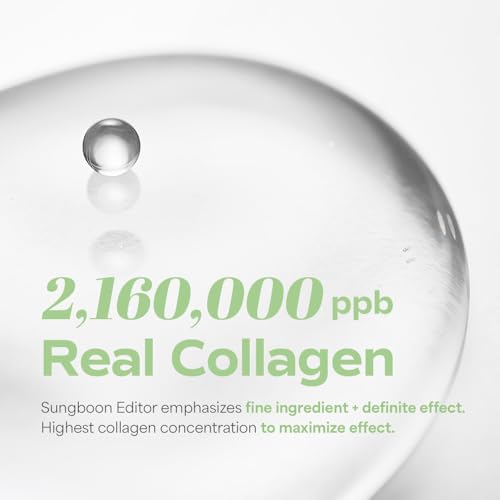 SUNGBOON EDITOR Deep Collagen CICA Teatree Soothing Overnight Mask 37gx4ea | The real collagen 2,160,000ppb | Facial Hydrogel Masks with low molecular weight collagen for elasticity and soothing