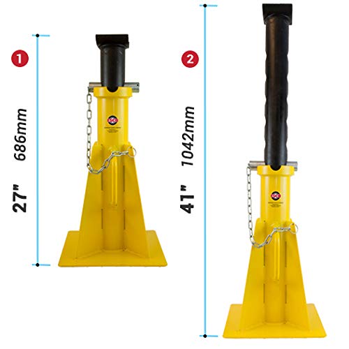 Esco 10804 Heavy Duty Tall 25 Ton Jack Stand