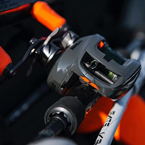 13 FISHING - Concept Z SLIDE - 6.8:1 Gear Ratio - Right Hand Retrieve (Fresh+Salt) - ZSLD2-6.8-RH, Battleship Grey