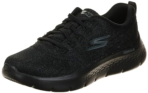 Skechers Women's GO Walk Flex-Striking Look Sneaker, Black, 12