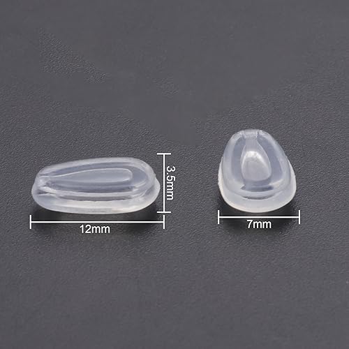 Betterun Clear Replacement Nose Pads Pieces for Oakley Gauge 8 M OO4124