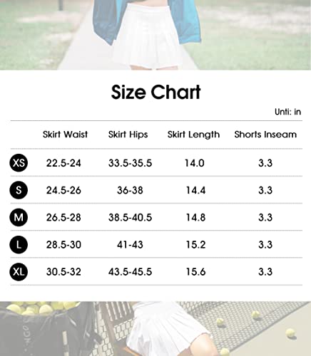 YYV Women's Pleated Tennis Skirt with 3 Pockets Golf Stretchy High Waisted Skort Skirts for Women Athletic Workout Casual(Light Grey X-L)