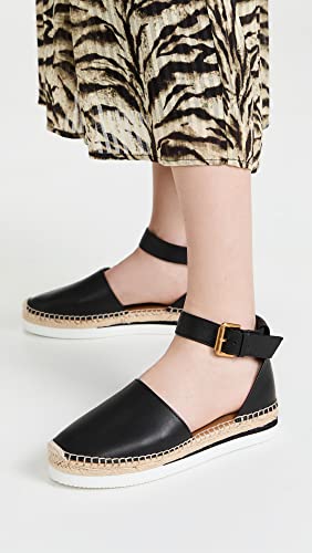 See by Chloe Women's Glyn Flat Espadrilles, Nero, Black, 5 Medium US