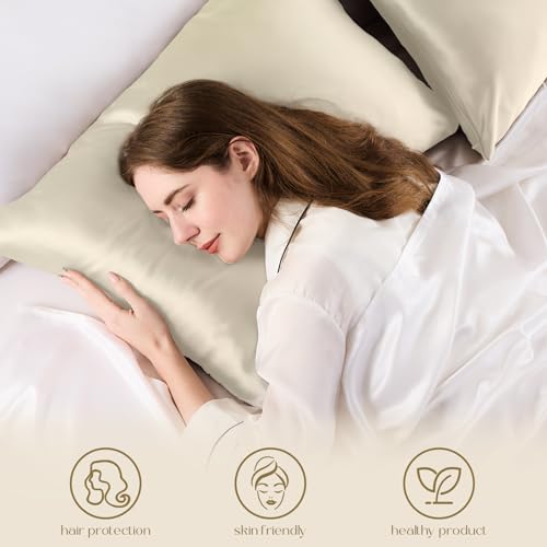 ZIMASILK 100% Pure Mulberry Silk Pillowcase for Hair and Skin Health,Soft and Smooth,Both Sides Premium Grade 6A Silk,600 Thread Count,with Hidden Zipper,1pc (King 20''x36'',Olive Green)
