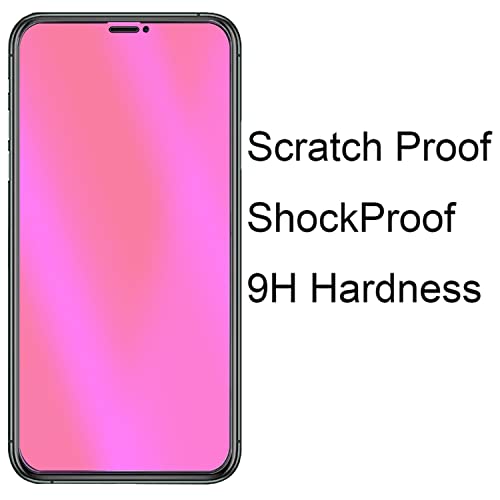 BWEDXEZ 2 Pack Anti-Blue Privacy Tempered Glass for iPhone 15 / iPhone 16 Mirror Anti-Spy Screen Protector Anti-Peeping Film Electroplated Gradient Colorful 6.1 inch