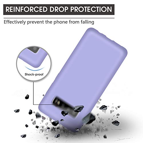 Abitku Compatible with Galaxy S10 Case, Liquid Silicone Microfiber Cloth Lining Full Body Cover with Screen & Camera Protection 6.1 inch 2019, Clove Purple