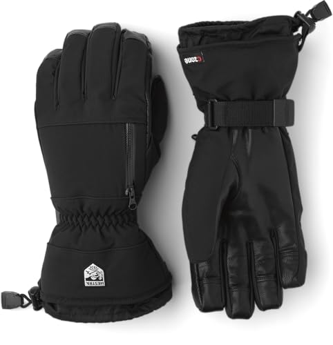 Hestra CZone Pointer Glove - Waterproof, Durable Glove for Skiing, Snowboarding, and Mountaineering - Black - 6