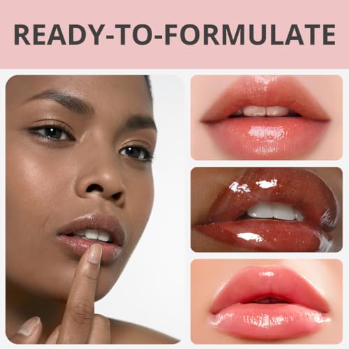 TKB Lip Gloss Base (Flexagel ME)| Clear Lip Gloss Base for DIY Lip Gloss| Ready-To-Formulate| Moisturizing, High Shine, Crystal Clear, Vegan, Gluten and Cruelty free| Made in USA. (5.5oz (156g))