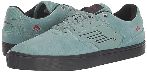 Emerica Men's The Low Vulc Skate Shoe, Grey/Tan, 10.5