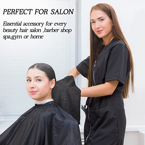 36 Packs of Bleach Proof Towels Microfiber Absorbent Salon Towels Bleach Resistant Salon Hand Towels for Gym, Bath, Spa, Shaving, Shampoo, Home Hair Drying, 16 x 28 Inches (Black)