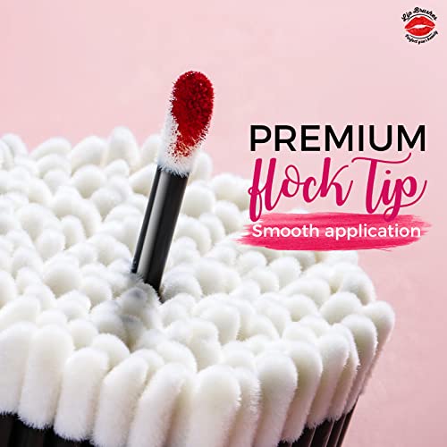 Teenitor 600 Pcs Disposable Lip wands Lip Applicators Disposable, Lipstick Testers Wands Lint Free Applicators for Makeup Lip Brushes Wands Makeup Beauty Tool Black