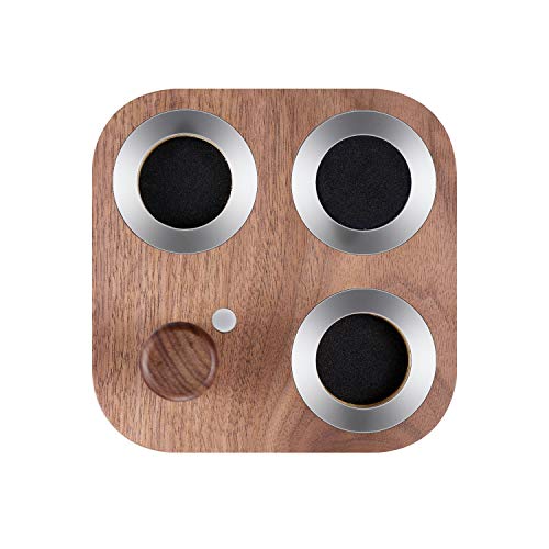 JuBeCo Wood Wall Mount Holder for Dyson Hair Dryer, Wood + Metal Wall Bracket Frame for Dyson Supersonic Hair Dryer. (Walnut)