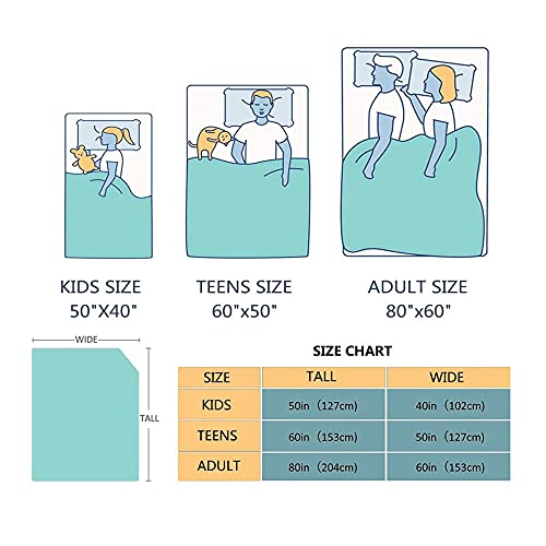 Cute Cat Cartoon Kitten Throw Blanket Soft Bed Blankets Lightweight Cozy Plush Flannel Fleece Blanket for Sofa Couch Bedroom 50"X40"