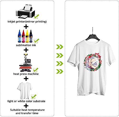 A-SUB Sublimation Paper 3.5x9 Inch for DIY Unique Christmas Gifts Compatible with Inkjet Printer which Match Sublimation Ink 100 Sheets