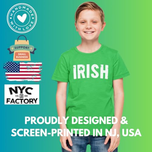 Kids Funny Irish Tuxedo Party T-Shirt St Patricks Day Tee (Black, XL)