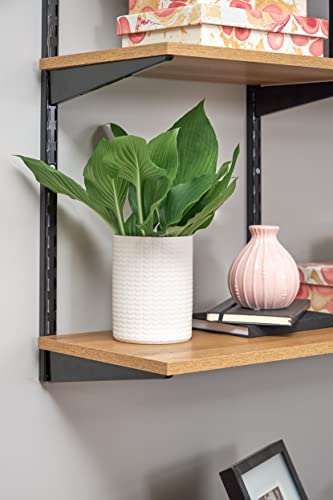 Rubbermaid 10"x24" Decorative Board, Golden Oak, Adjustable Shelf, Wood, Storage, Shelving
