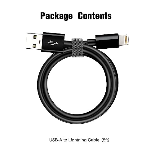 iPhone 15/16 Car Carplay Cable, USB A to USB C Cable for iPhone 15/16, 15/16 Pro Max, 15/16 Plus, iPad 10th Gen, iPad Pro 12.9/11, Air 5th/4th Gen,Mini 6th Gen Charger Cord, Car Charging Cable(Black)