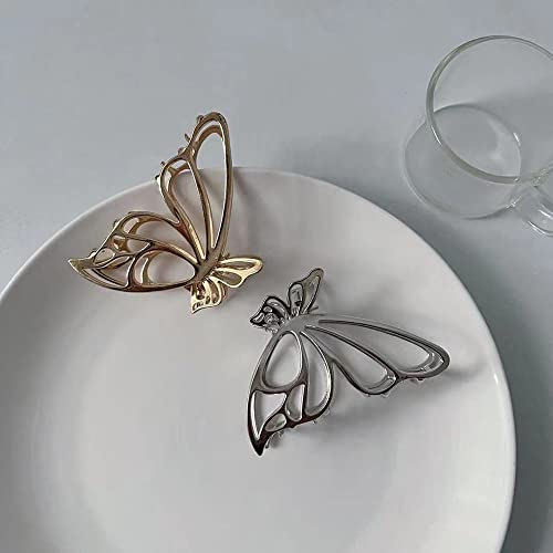 Large Spider Animals Metal Hair Clips,Hair Claw Clips ,Strong Hold Gold Hair Claws, Large Hair Claw Clips for Women and Girls Gift