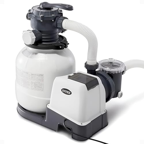Intex SX2100 Krystal Clear Sand Filter Pump for Above Ground Pools: 2100 GPH Pump Flow Rate – Improved Circulation and Filtration – Easy Installation – Improved Water Clarity – Easy-to-Clean