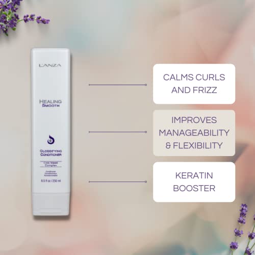 L'ANZA Healing Smooth Glossifying Conditioner, Nourishes, Repairs, and Boosts Hair Shine and Strength for a Perfect Silky-Smooth, Frizz-free Look (8.5 Fl Oz)