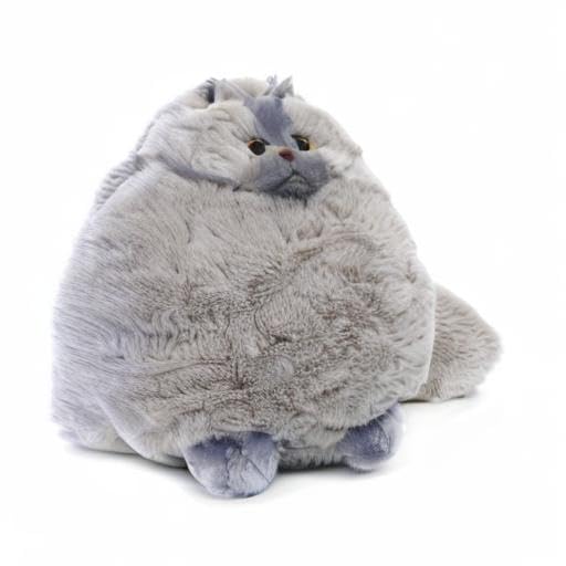 Winsterch Stuffed Animal Plushie Cat Stuffed Animal,Cute Soft Plush Cat Animals,Gray Stuffed Cat, Birthday for Kids,Boys,Girls,Fat Cat Stuffed Toy (Gray, 10 Inches)