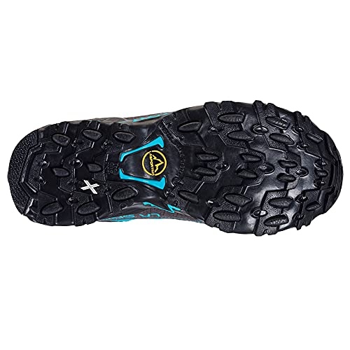 La Sportiva Womens Ultra Raptor II Mid GTX Hiking Boots, Carbon/Topaz, 5.5-6