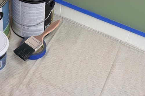 CoverGrip Quick Drop 8 oz Canvas Safety Drop Cloth, 3.5' x 4'