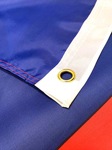 High Supply 3x5 Chile Flag with Two Brass Grommets, 100% Polyester Fabric, and Double Stitched Edges Chilean Flag 3x5 Flag of Chile