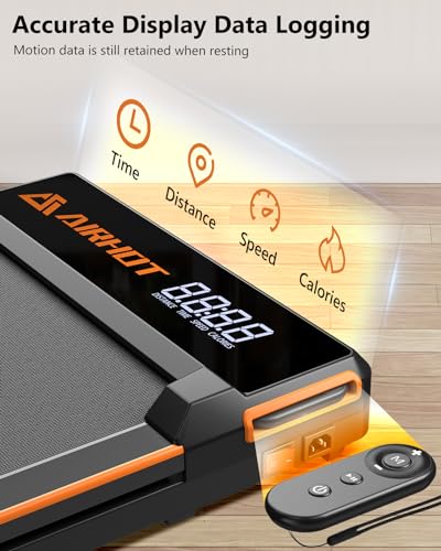AlRHOT Walking Pad with Incline, 15° Incline Under Desk Treadmill with Remote Control, 2.5HP Walking Pad Treadmill with LED Display for Walking & Climbing at Home or Office,265LB Capacity